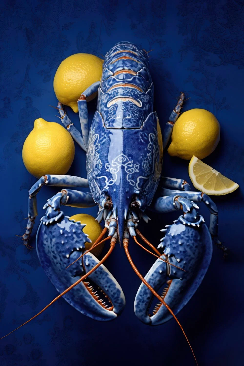 Lobster Luxe - Delfts Blauw met Citroen