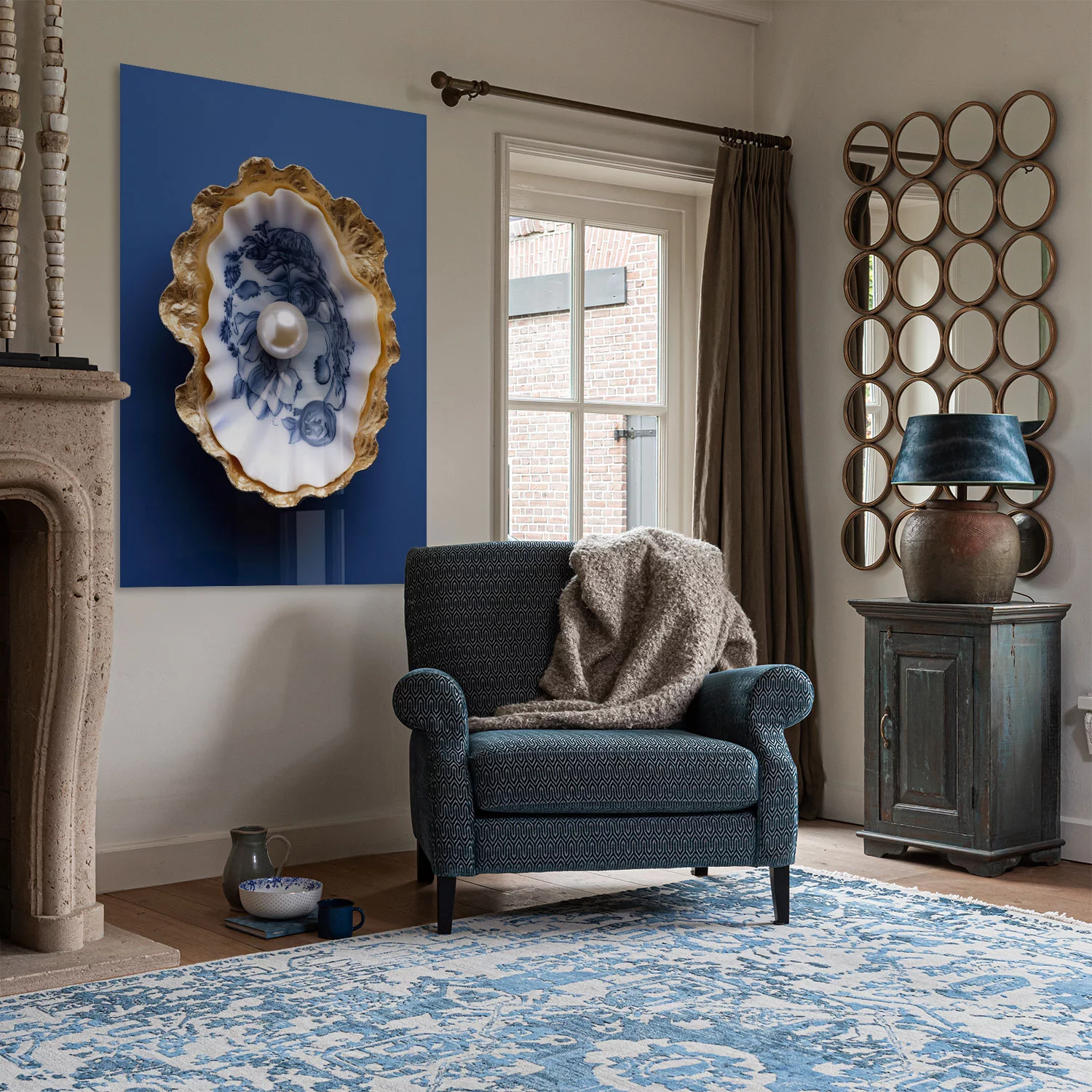 Oester - Delfts Blauw Parel Oester - Delfts Blauw Parel - Afbeelding 3