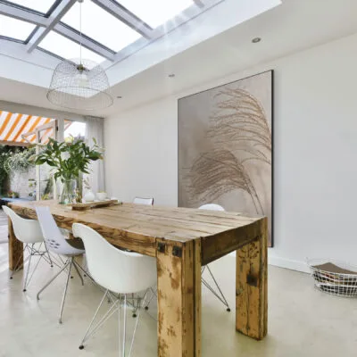 Riet pluimen in zacht licht