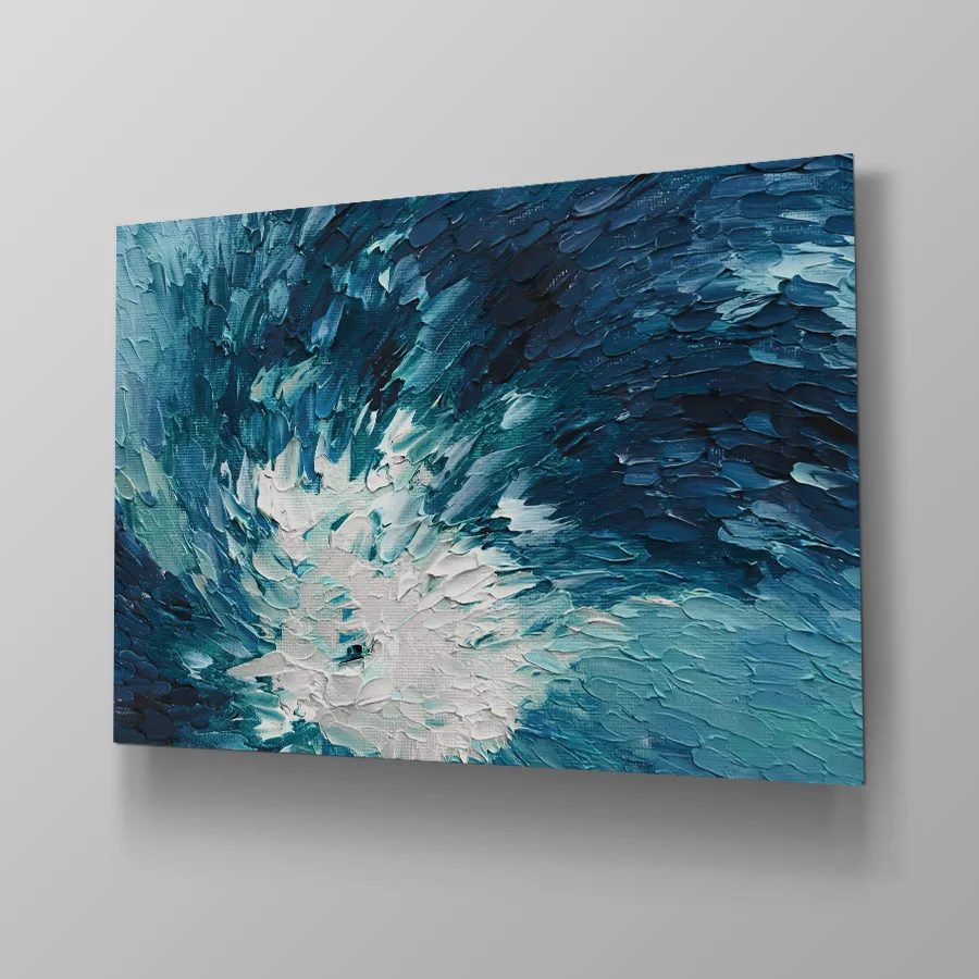 Blue Oil Abstract Blue Oil Abstract - Afbeelding 4