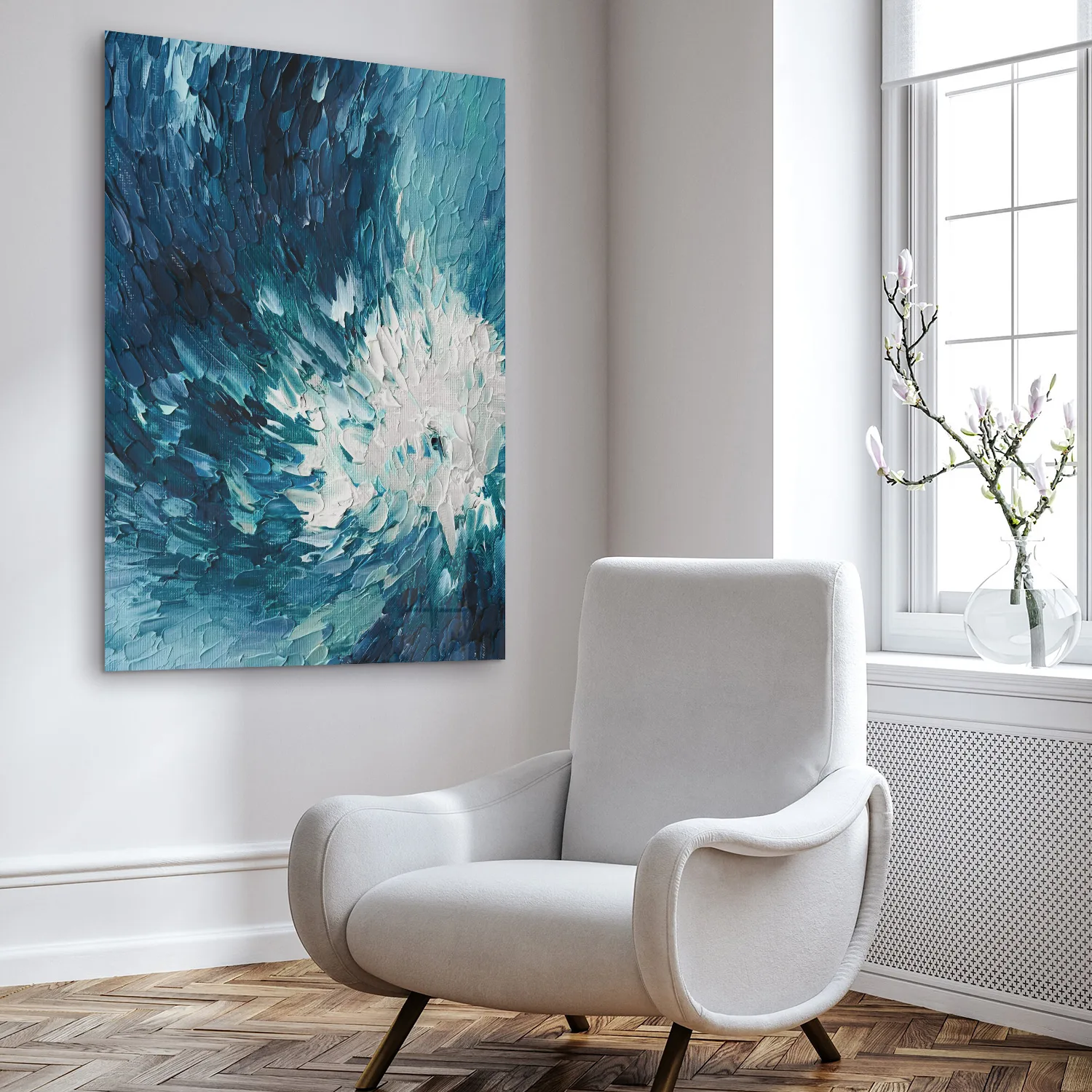 Blue Oil Abstract Blue Oil Abstract - Afbeelding 5