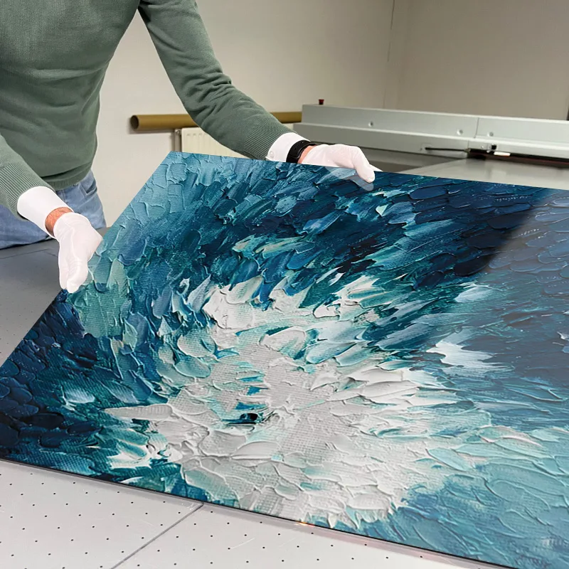 Blue Oil Abstract Blue Oil Abstract - Afbeelding 3