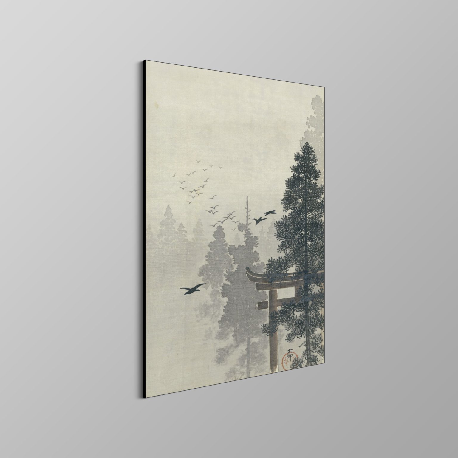 Ohara Koson - Two Peacocks on Tree Branch Poster - Pauwen op boom
