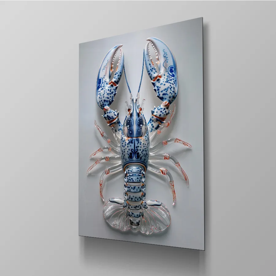 Glazen Delfts Blauw Lobster - Afbeelding 4