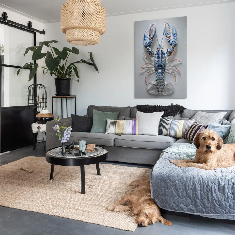 Glazen Delfts Blauw Lobster - Afbeelding 6