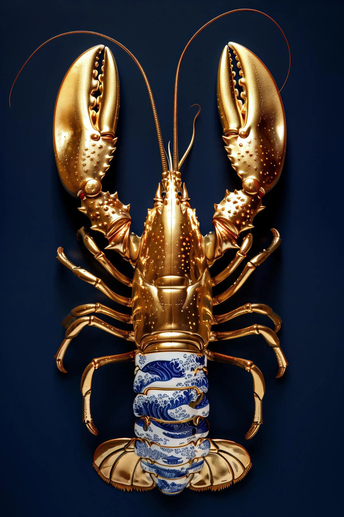 Golden Lobster Delfts Blauw Golden Lobster Delfts Blauw