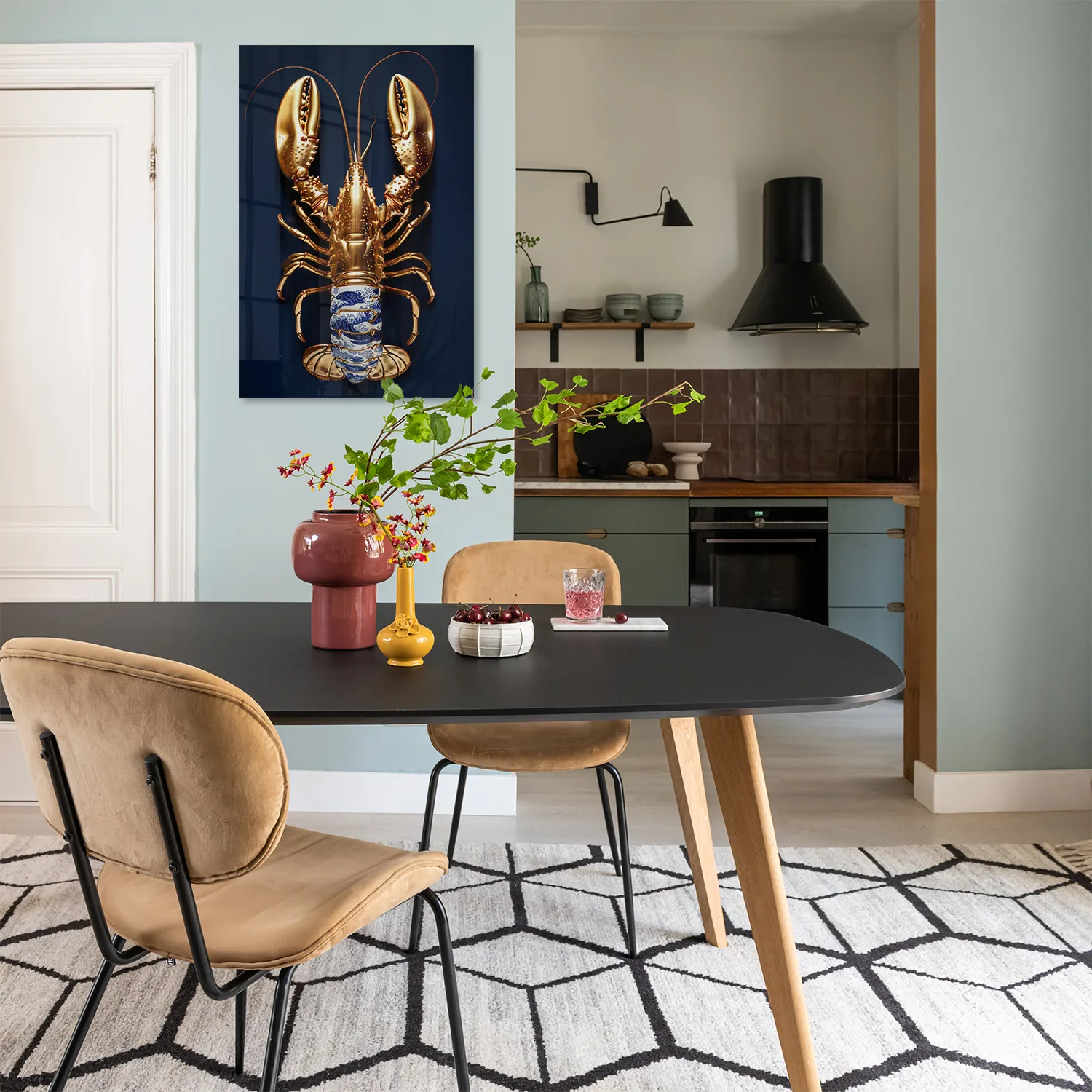Golden Lobster Delfts Blauw Golden Lobster Delfts Blauw - Afbeelding 8