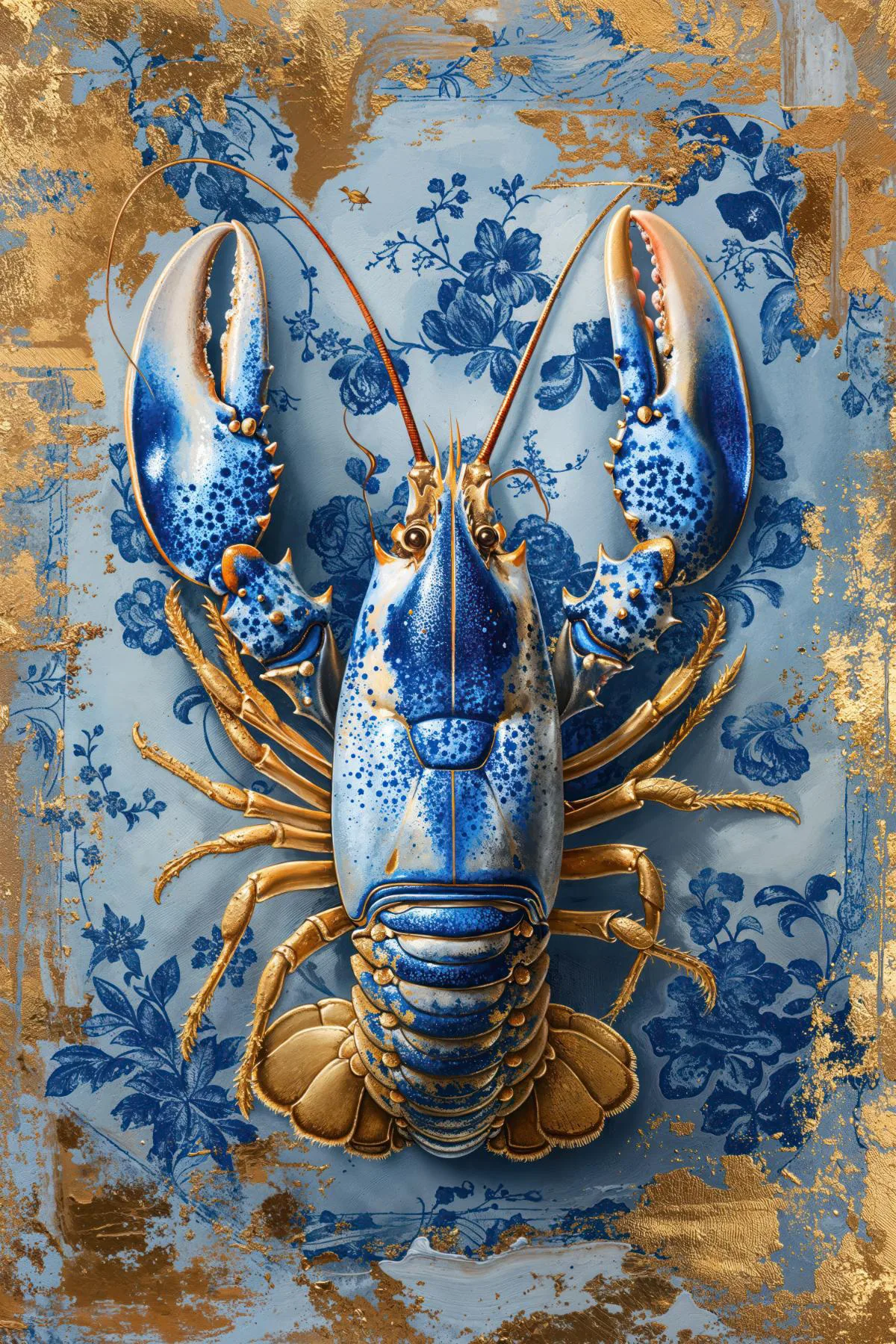 Lobster Delfts Blauw Painting