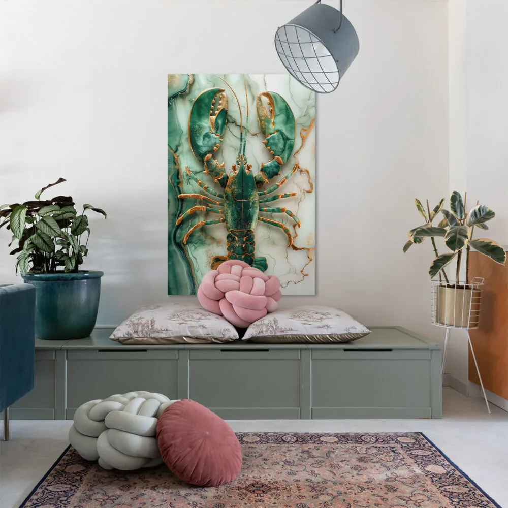 Lobster Luxe - Smaragd Groen op Marmer - Afbeelding 2