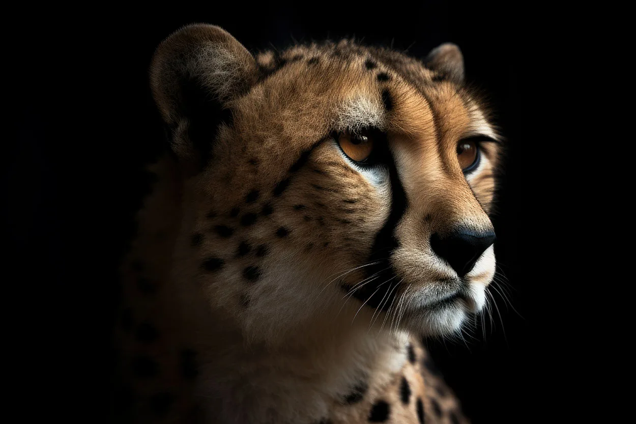 Cheeta on Black Cheeta on Black