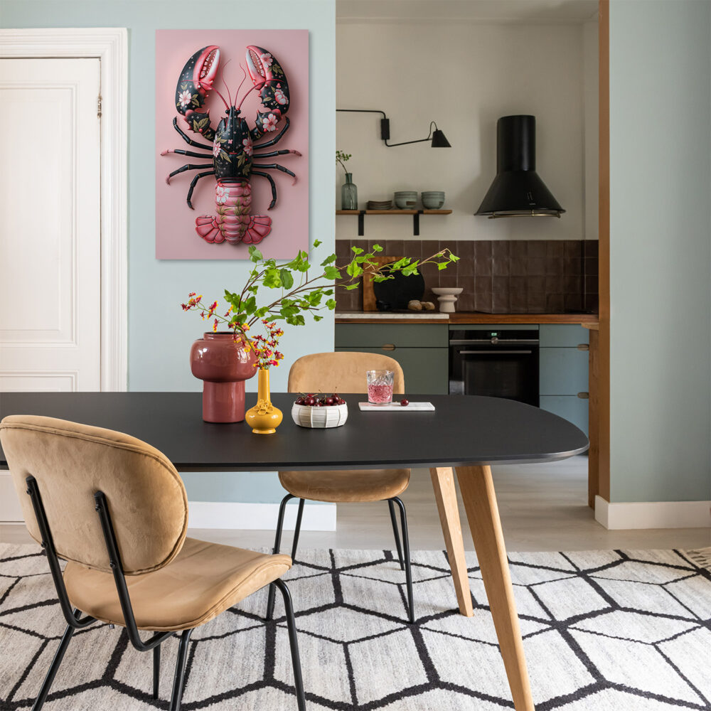 Pink Black Lobster Flowers - Afbeelding 5