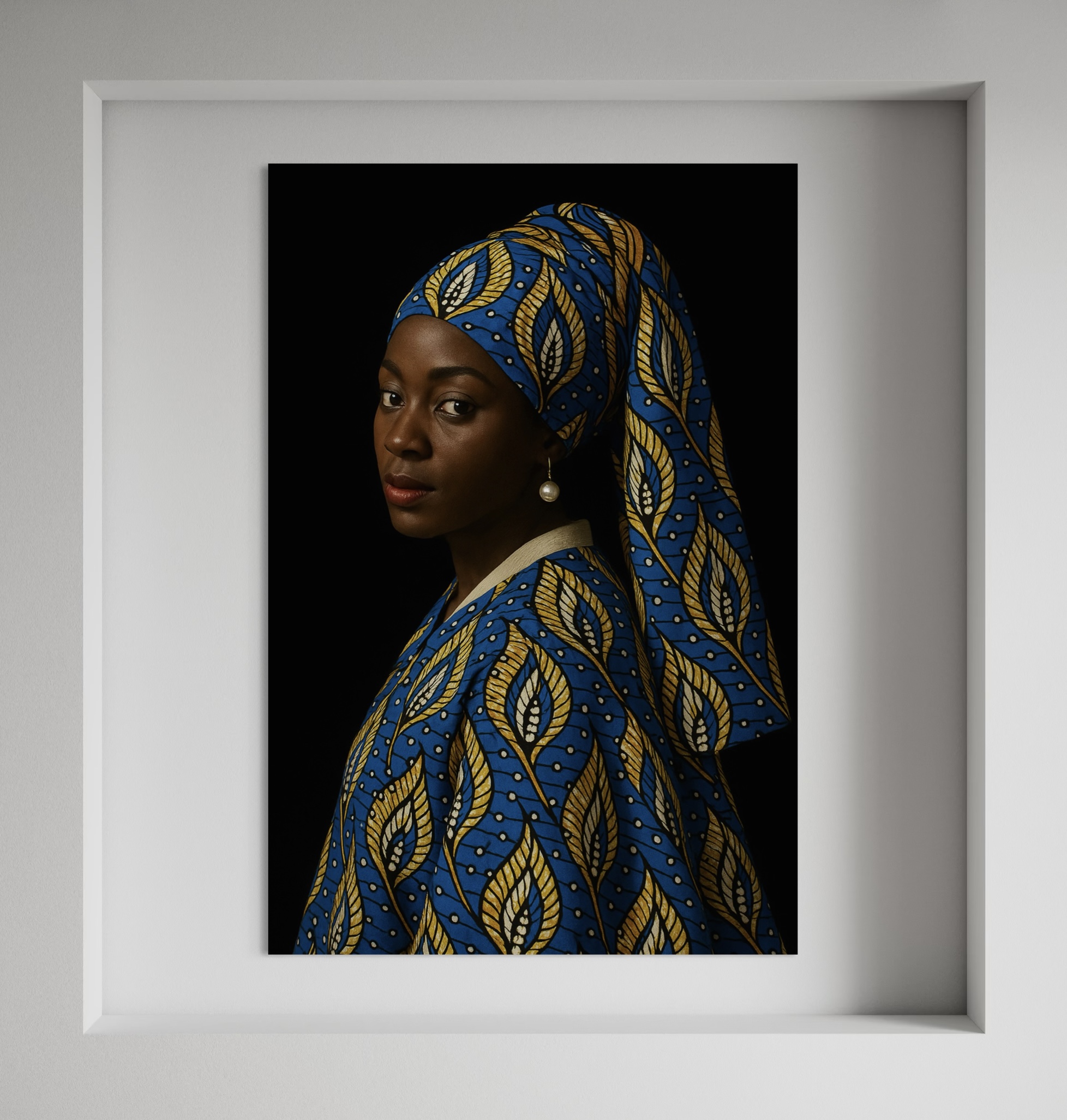 Girl With Pearl Earring (Vlisco) #6 Girl With Pearl Earring (Vlisco) #6 - Afbeelding 2