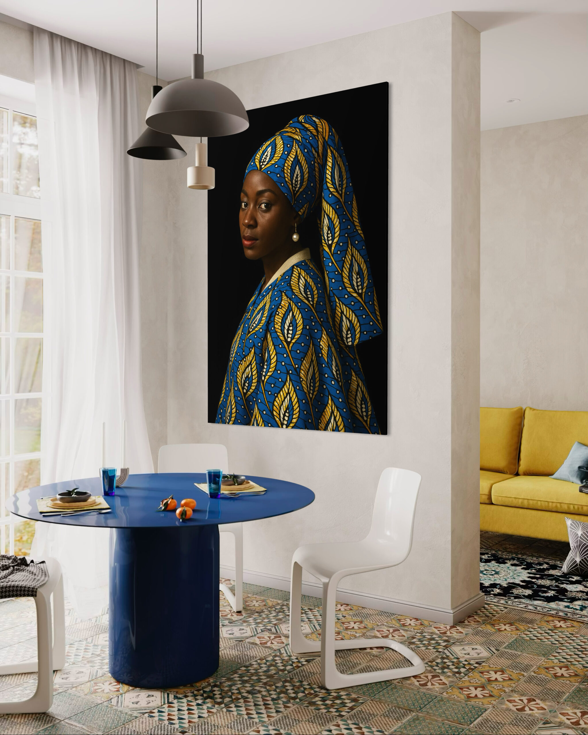 Girl With Pearl Earring (Vlisco) #6 Girl With Pearl Earring (Vlisco) #6 - Afbeelding 4