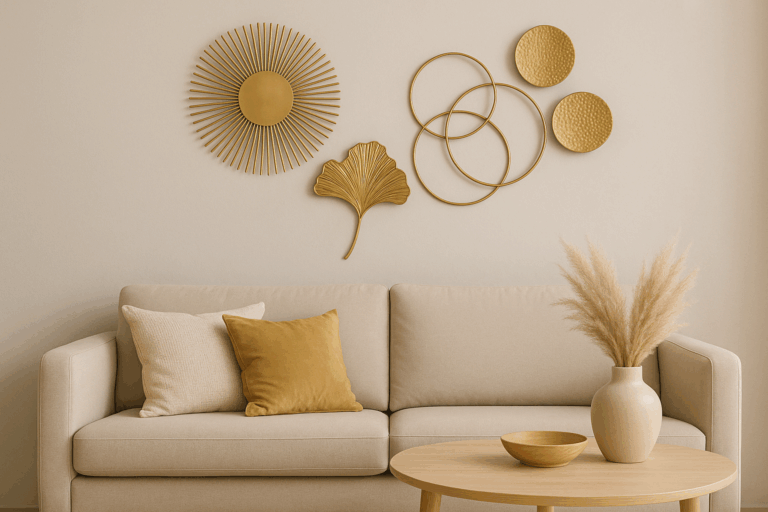 gouden wanddecoratie