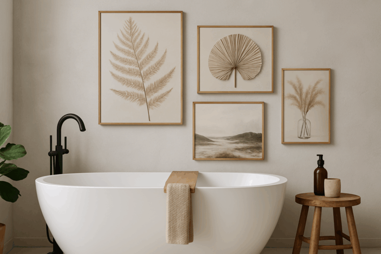 wanddecoratie badkamer