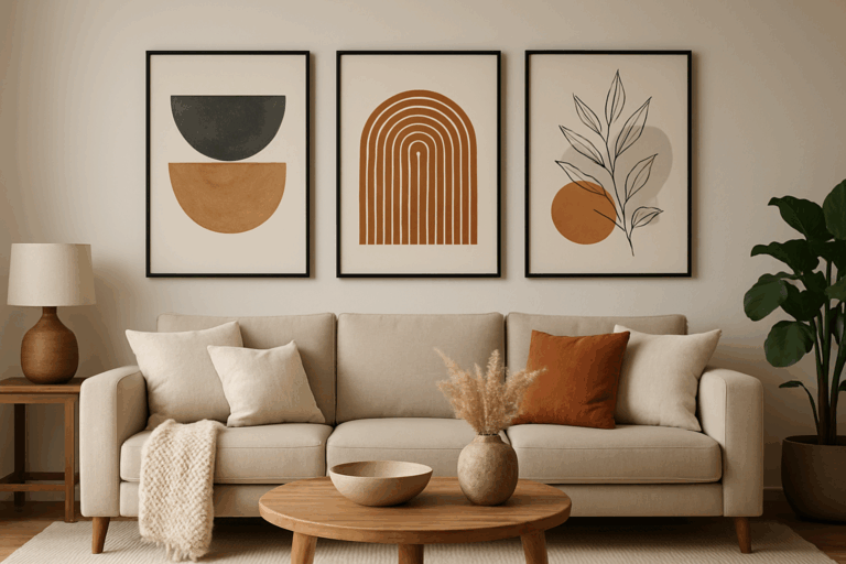 muurdecoratie woonkamer