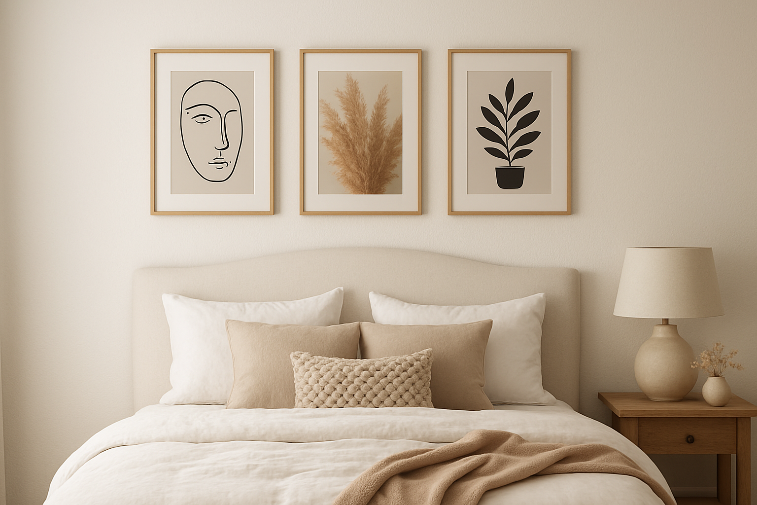 Sfeervolle wanddecoratie boven je bed voor rust wanddecoratie boven bed