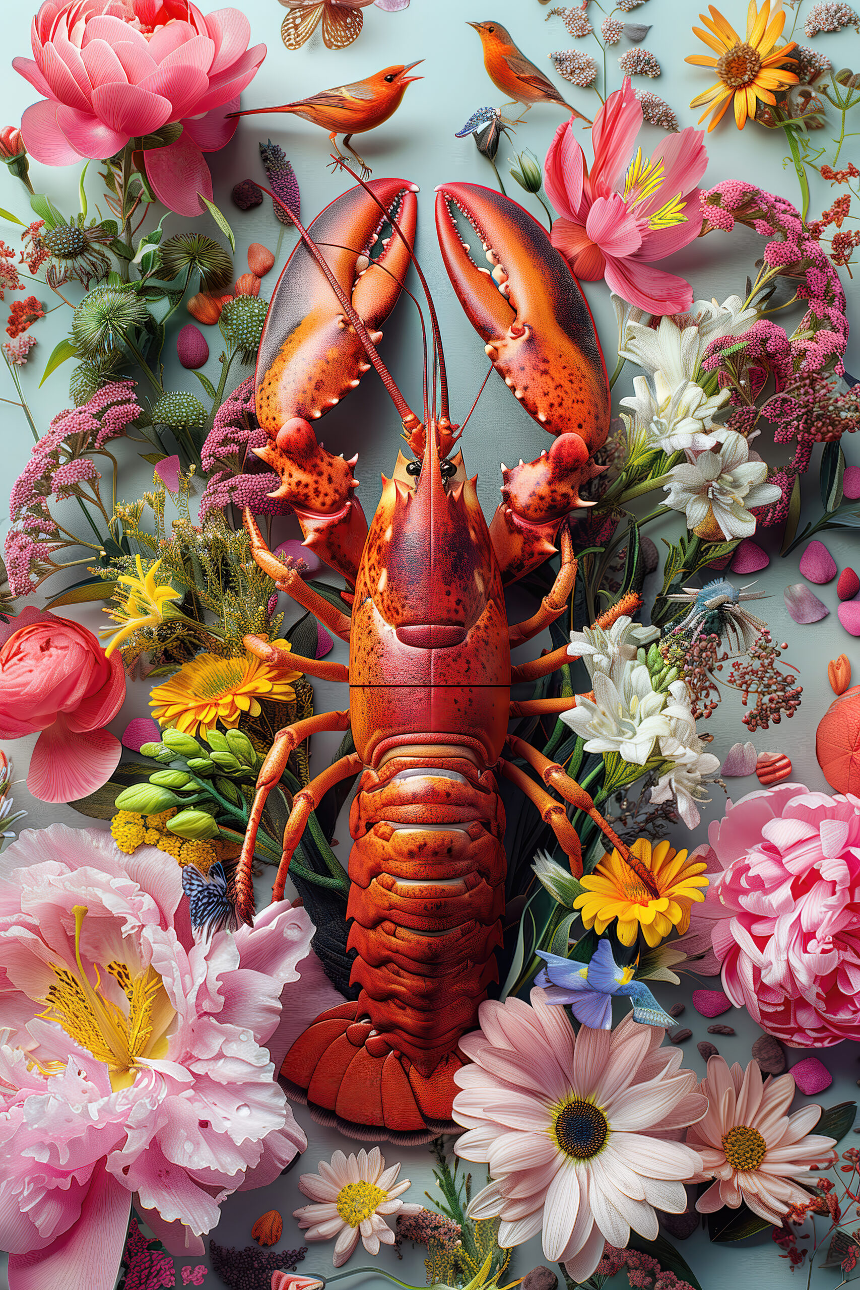 Lobster Flowers (Art Frame) Lobster Flowers (Art Frame)