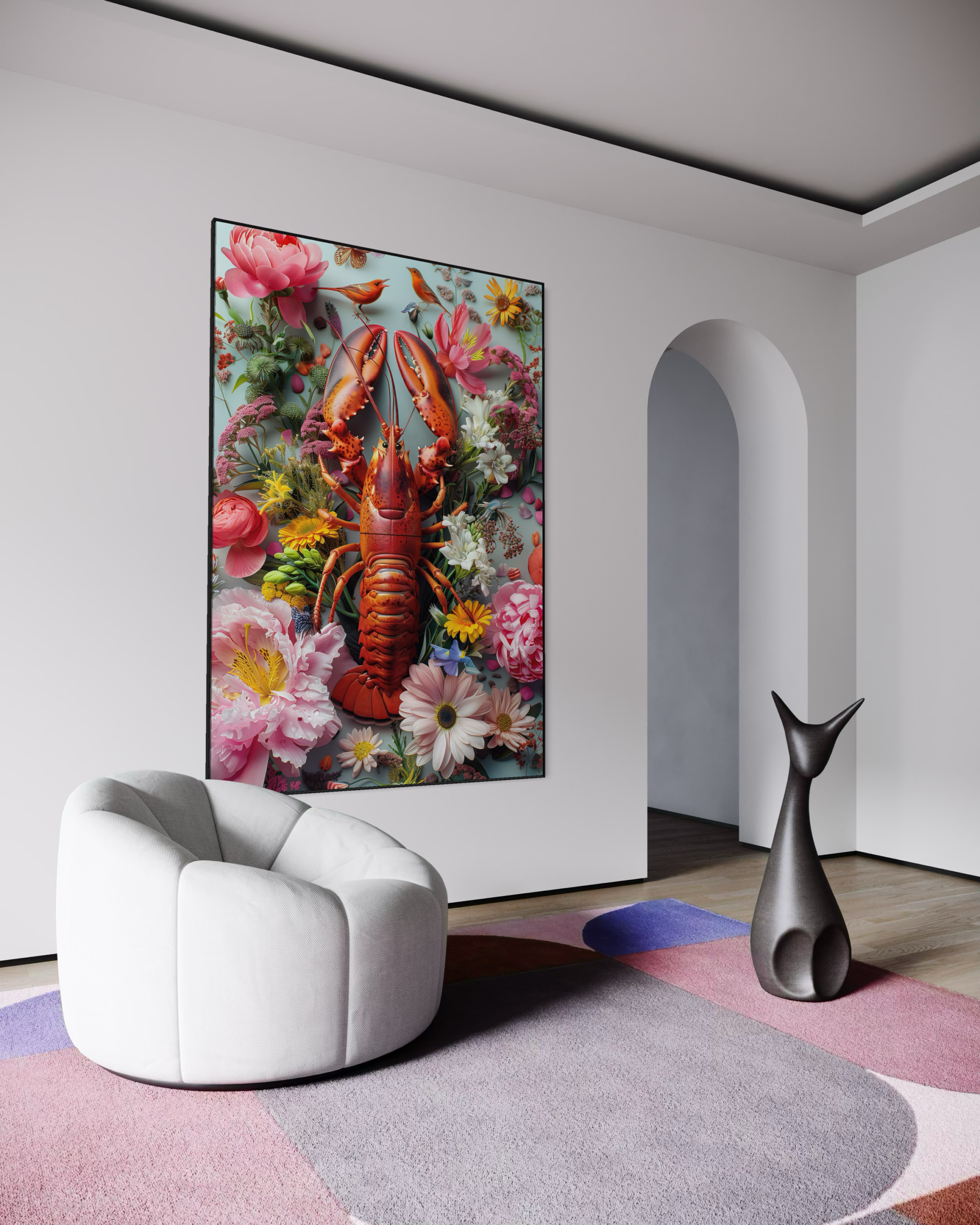 Lobster Flowers (Art Frame) Lobster Flowers (Art Frame) - Afbeelding 3