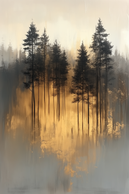 Lux Japandi Forest Golden Hour (Art Frame) Lux Japandi Forest Golden Hour (Art Frame)