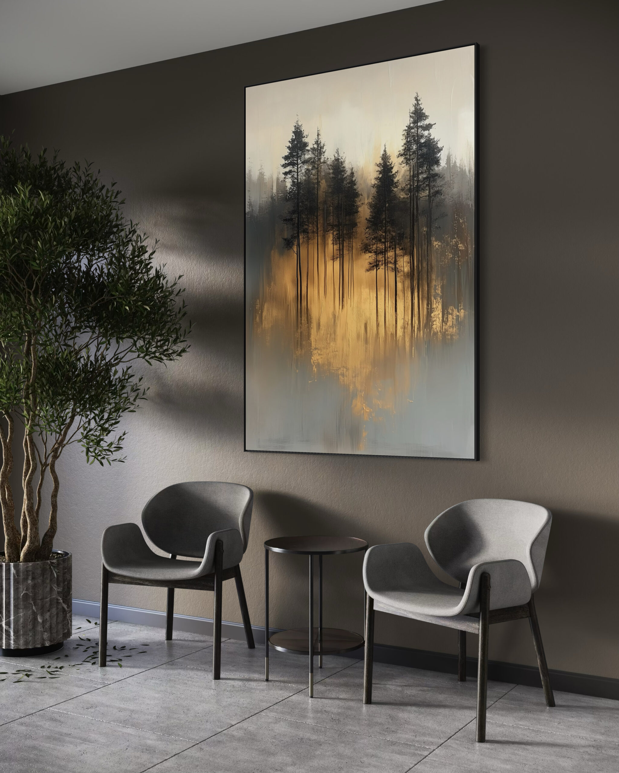 Lux Japandi Forest Golden Hour (Art Frame) Lux Japandi Forest Golden Hour (Art Frame) - Afbeelding 2