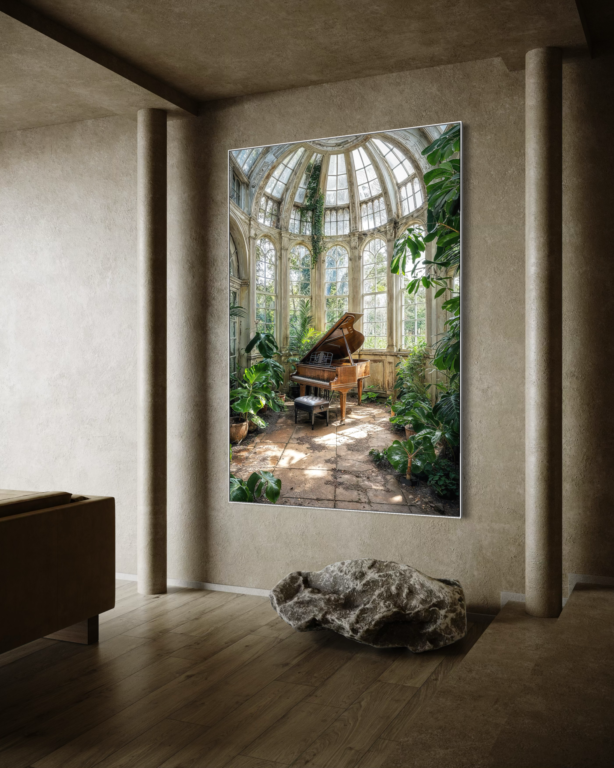 Vervallen Victoriaanse Botanische Kas met Vleugel (Art Frame) Vervallen Victoriaanse Botanische Kas met Vleugel (Art Frame) - Afbeelding 4