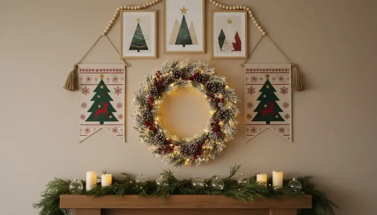 Stijlvolle wanddecoratie voor kerst met klasse wanddecoratie kerst
