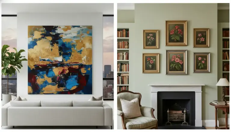 Groot of klein schilderij kiezen voor jouw interieur grote of kleine schilderijen